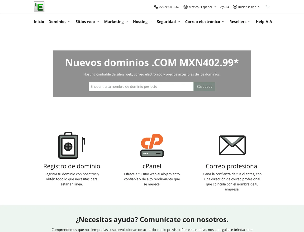 The same storefront switched to Spanish for the Mexico market, priced in pesos